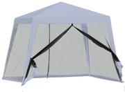 Outsunny Foisor de Gradina 3x3m cu Plasa de Tantari din Poliester si Metal | Aosom Romania