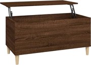 vidaXL Măsuță de cafea, stejar maro, 90x44,5x45 cm, lemn compozit