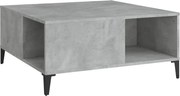 vidaXL Măsuță de cafea, gri beton, 80x80x36,5 cm, lemn prelucrat