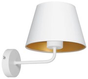 Lampă de perete ARDEN 1xE27/60W/230V albă/aurie