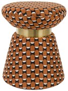 Taburet portocaliu Pin – White Label