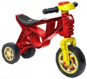 Motocicleta cu functie de trotineta fara pedale pentru copii NOVOKIDS™ EVO Balance Bike, Cu claxon, Maxim 30 Kg, 3 roti, Stabilitate mare, Rosu