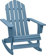 vidaXL Scaun balansoar de grădină Adirondack albastru lemn masiv brad