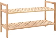 vidaXL Pantofar din lemn solid de nuc, 69 x 26 x 40 cm