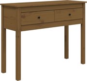 vidaXL Masă consolă, maro miere, 100x35x75 cm, lemn masiv de pin
