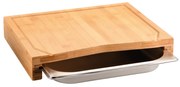 Kesper 58356 Tăietor cu tavă de depozitare,inoxidabil, 36,5 x 28,5 x 6,8 cm
