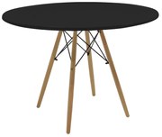 Masa Rotunda Fixa Linda 120 Cm Neagra