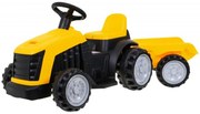 Tractor Electric cu acumulator pentru copii NOVOKIDS™ Mini Farmer Tractor, Cu remorca, Max 25 kg, 2 Viteze, Galben