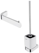 Perie de toaletă de perete și suport de hârtie igienică NIMCO NK set-94KN-26 NIKAU crom lucios
