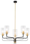 Jupiter 1882 - Candelabru pe tijă CERES 5xE27/15W/230V auriu/negru