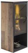 Vitrina Avalona stejar vintage 45/35/98 cm