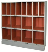 Biblioteca, gri, din lemn masiv de pin, cu aspect clasic, double, Chicago
