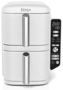 Friteuza dubla cu aer cald Ninja SL400EUWH, 2470 W, 9,5 L, 2 cosuri, 6 programe, Max Crisp, Functii Sync si Match, Alb
