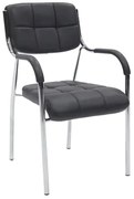 Scaun Vizitator Piele Ecologica Ollan Negru