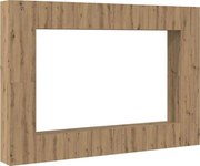 vidaXL Set comodă TV 8 pcs stejar artizanal Mediu Lemn compozit
