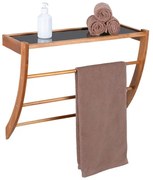 Raft de baie din lemn cu bară FONDI