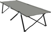 vidaXL Pat pliabil pentru camping Gri 206 x 76 x 74 cm Oxford și oțel