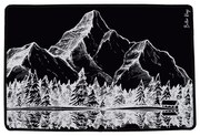 Covoraș de intrare 45x75 cm Cabin in the Mountains – Butter Kings