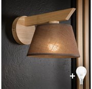 Aplică Brilagi ANTHONY 1xE14/40W/230V stejar/maro