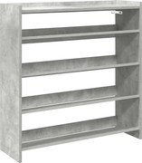 vidaXL Pantofar, gri beton, 80x25x81 cm, lemn prelucrat