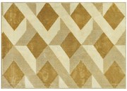 HOMCOM Covor Modern Hipoalergenic și Lavabil cu Efect 3D 230x160cm Galben | Aosom Romania