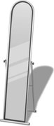 vidaXL Oglindă de podea pe toată lungimea, dreptunghiulară, gri