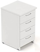 Container Visio 50 x 47 cm - 4 sertare, alb
