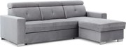 Colțar lemn masiv Extensibil Fiona 247x176cm Ladă Depozitare Personalizabil - Loco 04
