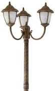Stalp exterior cu 3 brate, H-212cm, IP43, auriu antic Madrid 8379 RX