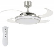 Ventilator LED de tavan FANAWAY 211036 EVO1 LED/40W/230V crom + telecomandă