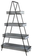 Etajera din metal, cu 5 sertare, Antique zinc