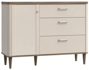 Comodă cu sertare VIRO, maro/bej