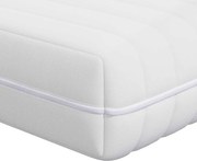 vidaXL Saltea Alb 80 x 160 cm Arcuri din buzunar