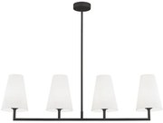 Lustră pe tijă SAFIANO 4xE27/15W/230V negru Argon 1831