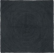 vidaXL Covoare de zonă Pătrat Gri închis 120 x 120 cm Iută