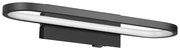 Aplică de perete negru-mat LED (lungime 40 cm) Gianni – Trio
