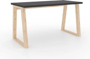 Birou IWO – 135x65x75.2 cm – Graphite / Stejar Artisan