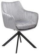 Scaun Azalia velvet gri Blu14