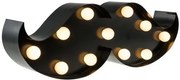 MARQUEE LIGHTS LED Lampă de masă MUSTACHE neagra 31/10/10 cm