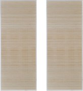 vidaXL Covoare de bambus natural, 2 buc., 120x180 cm, dreptunghiulare