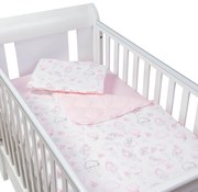 Set lenjerie matlasata 3 piese Kidizi Fairy Clouds, include perna, plapumioara si cearceaf