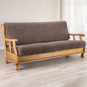 Gaico Huse bielastice VITTORIA maro 3fotoliu cu manere de lemn (l. 150 - 200 cm)