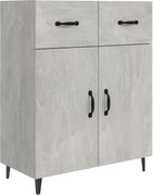 vidaXL Dulap, gri beton, 69,5x34x90 cm, lemn compozit