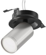 Spot incastrabil design tehnic Focus S negru, argintiu