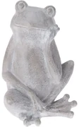 Decor de grădină Broască șezând III, 26 x 17 x 30cm