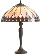 Endon 63982 - Lampă de masă Tiffany BROOKLYN 1xE27/60W/230V Ø 40 cm