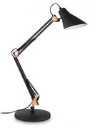 Lampa de birou cu brat articulat SALLY TL1 NERO RAME