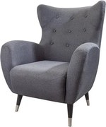 Fotoliu design clasic DON antracit