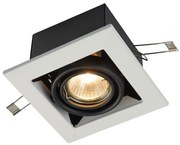 Spot incastrabil pentru tavan fals, Metal alb MYDL008-2-01-W