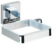 WENKO 22682100 -Suport pentru uscător de păr VACUUM-LOC QUADRO ED 13,5x14 cm argintiu/crom